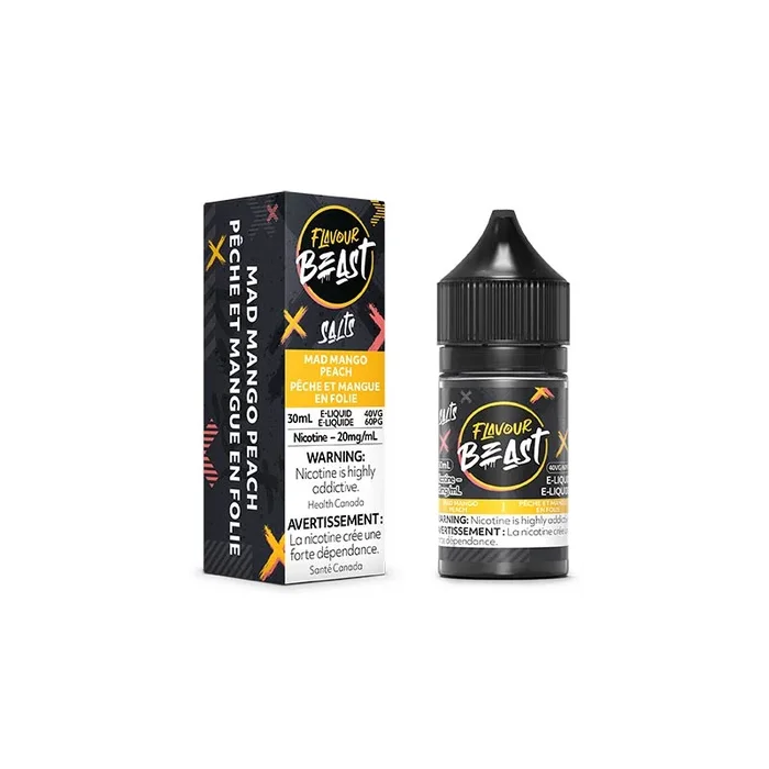 Mad Mango Peach Salt by Flavour Beast E-Liquid (MB)