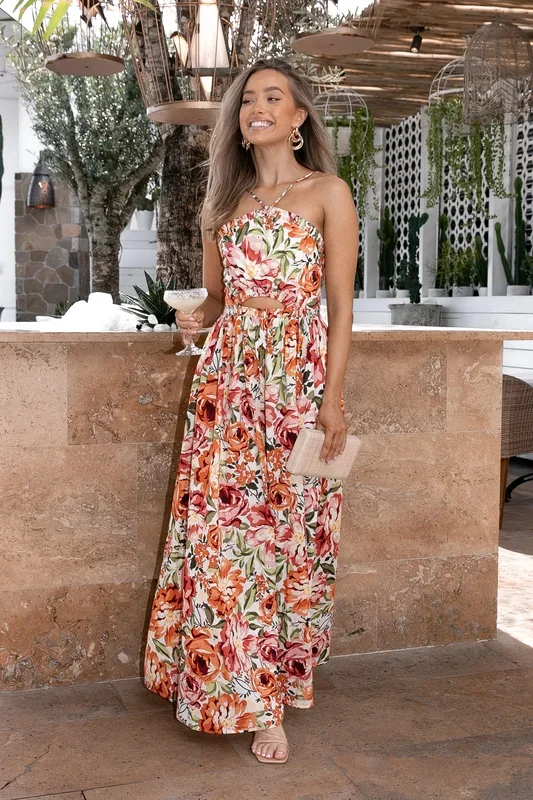 Madeira Dress – Orange Floral