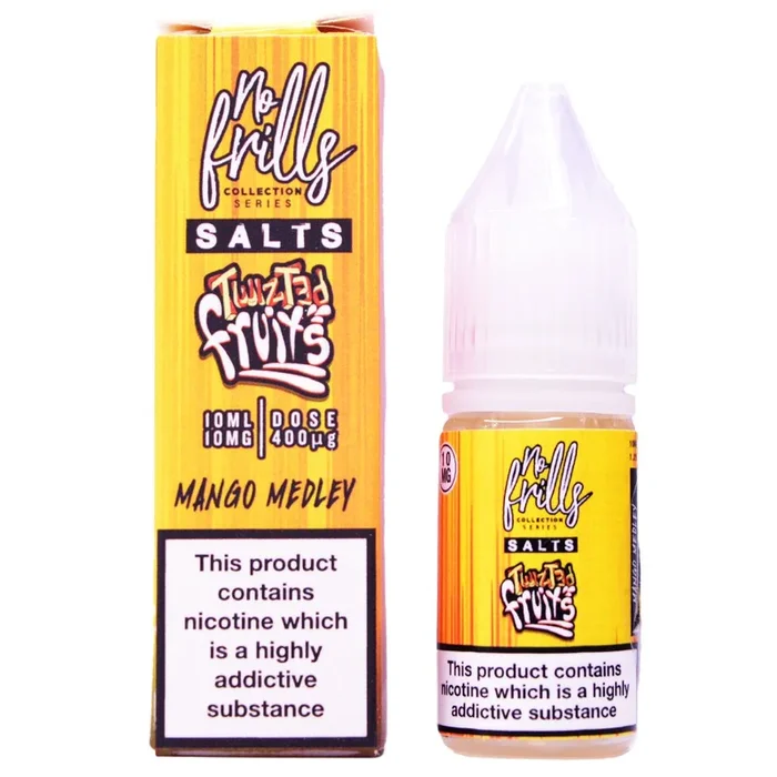 Mango Medley 10ml Nic Salt By No Frills Twisted Fruits