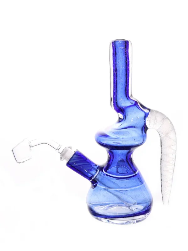 MD Glass – Dichro Horn Blue Rig (8 “)