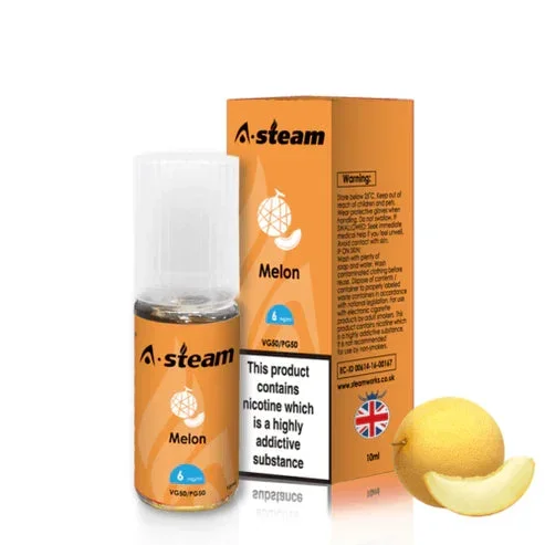 Melon A-Steam 10ml Premium Vape Juice – Pack of 10 Bottles