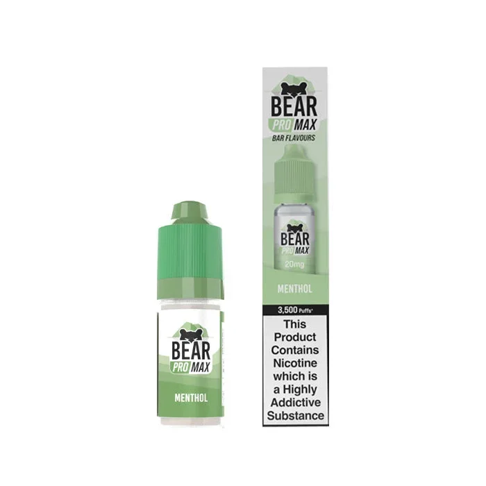 Menthol 10ml Nic Salt E-Liquid by Bear Pro Max 3500