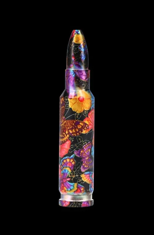 Metal Bullet hand Pipe with Print