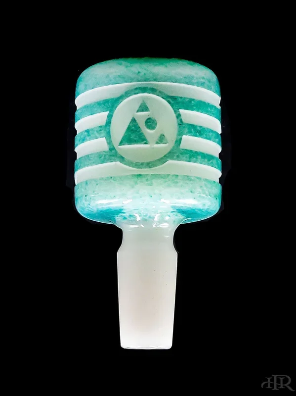 Milkyway Glass – Universal Green / Light Blue Bowl / Slide 14mm Male