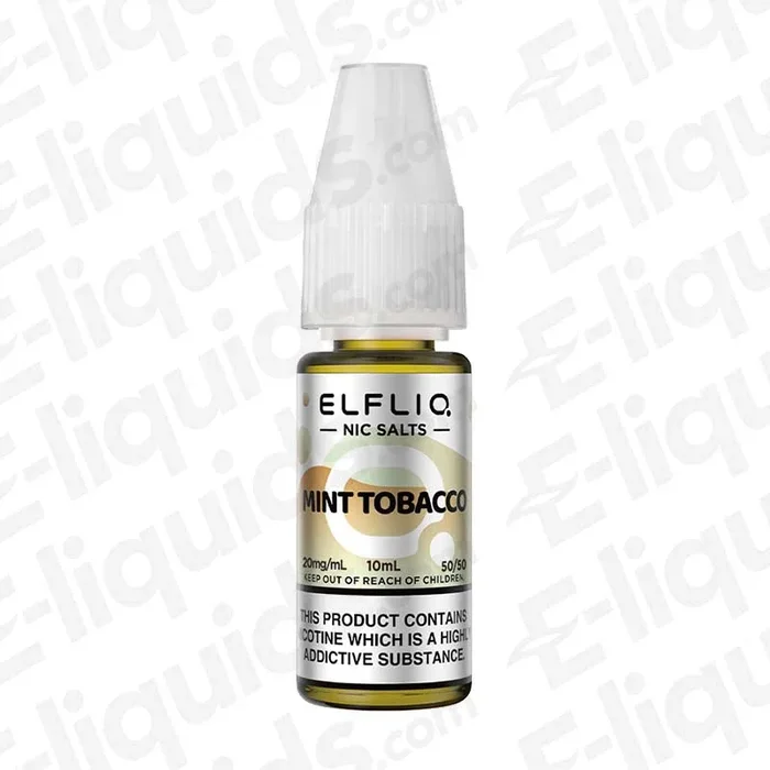 Mint Tobacco Nic Salt Vape Juice by ELFLIQ