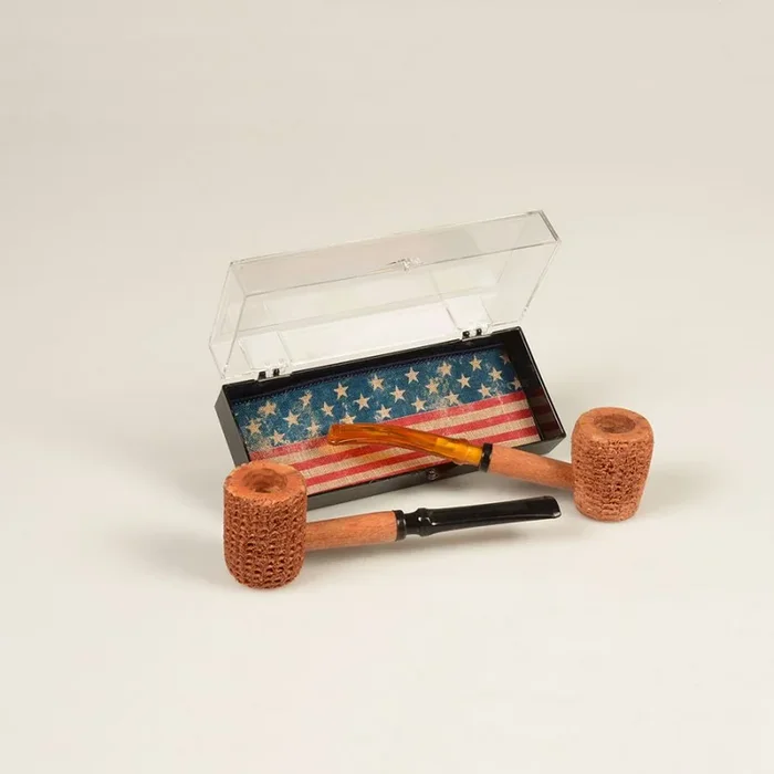 Missouri Meerschaum 2 Pipe Let Freedom Ring Set 6mm