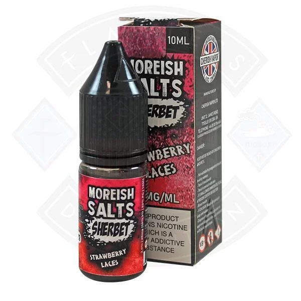 Moreish Puff Nic Salt Sherbet Strawberry Laces 10ml E-Liquid