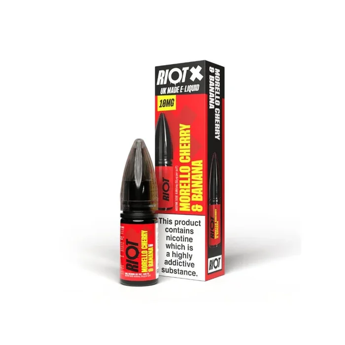 Morello Cherry & Banana Nic Salt e-Liquid by Riot X