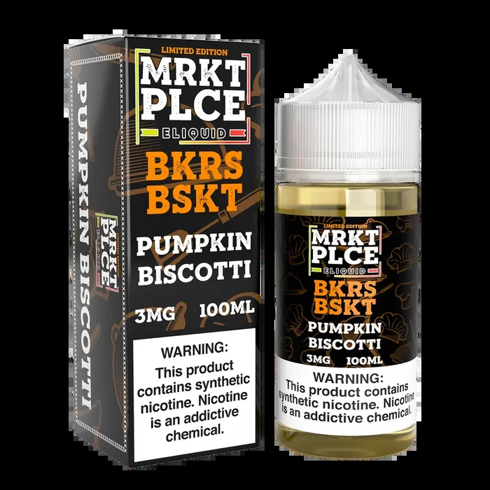 MRKTPLCE – “BKRS BSKT ” Pumpkin Biscotti – 100ML E-Liquid (Limited Edition)