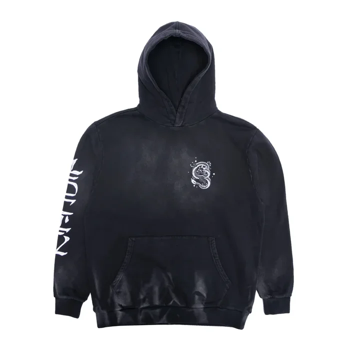 Mystic Jerm Hoodie (Faded Black Wash)