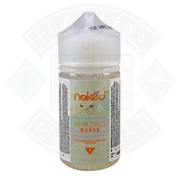 Naked – Amazing Mango Ice 0mg 50ml Shortfill