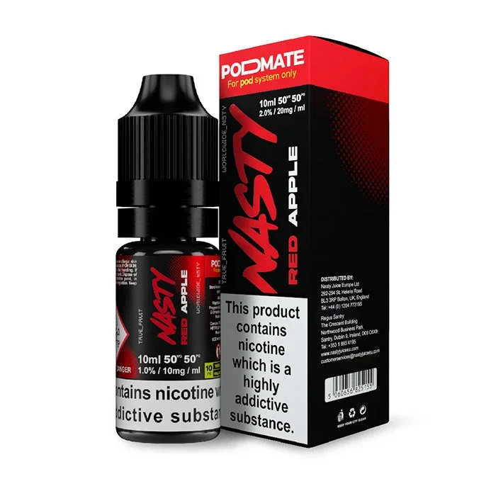 Nasty Juice PodMate Red Apple 10ml Nicotine Salt E-Liquid Vape Juice