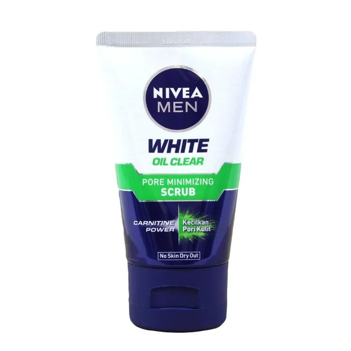 Nivea Men Bright Air Cool Oil Clear Facial Scrub 100ml