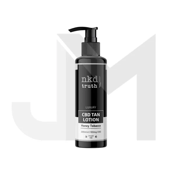 NKD Truth 100mg CBD Honey Tobacco Tan Lotion – 200ml