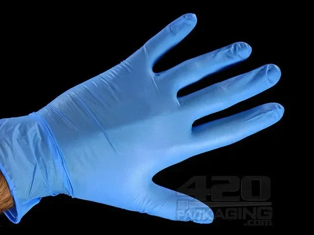 NOBLE | Powder-Free Exam Disposable Gloves | Blue – Nitrile – 100 Count