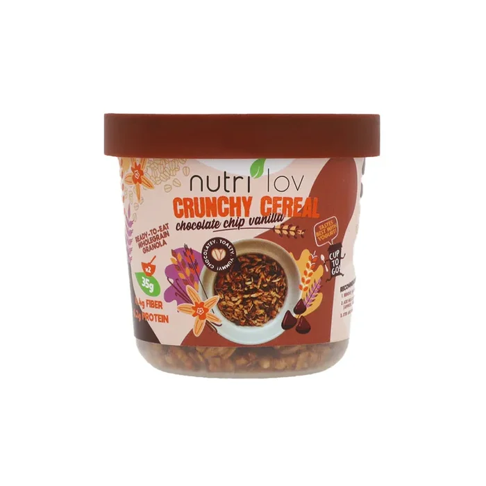 Nutrilov Crunchy Cereal with Chocolate and Chio Vanilla, 70g
