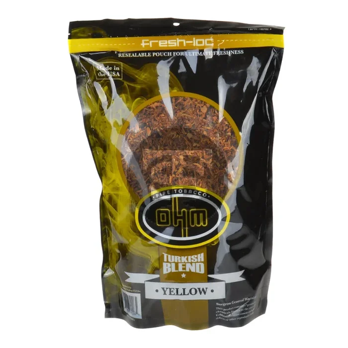 OHM Turkish Yellow Blend Pipe Tobacco 8 oz. Bag