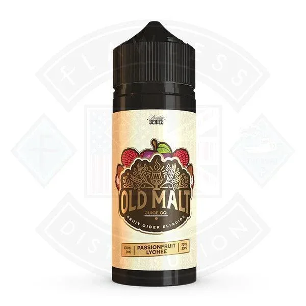Old Malt – Passionfruit Lychee 0mg 100ml Shortfill