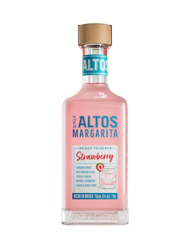 Olmeca Altos Margarita Strawberry Premixed Drink, 75 cl