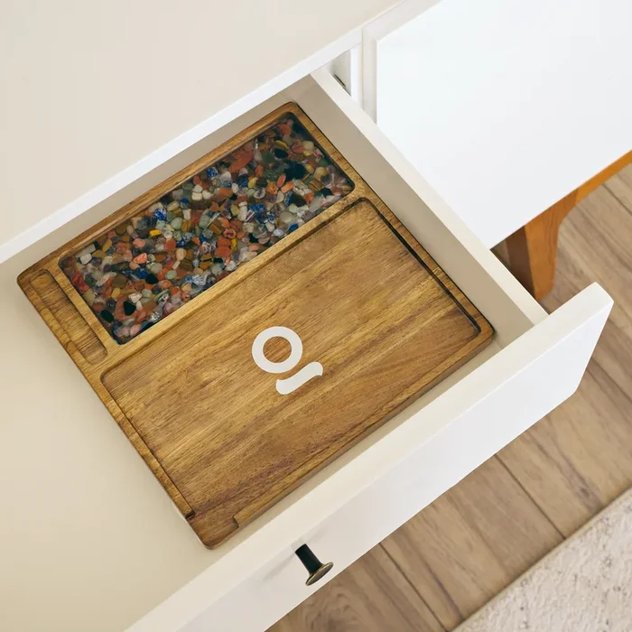 Ongrok Premium Natural Acacia Wood Tray | 9.5″ x 9.5″