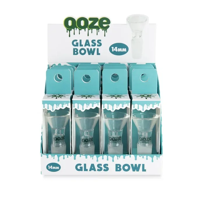 OOZE 14mm Male Glass Quartz Bowl – (12 Count Display)