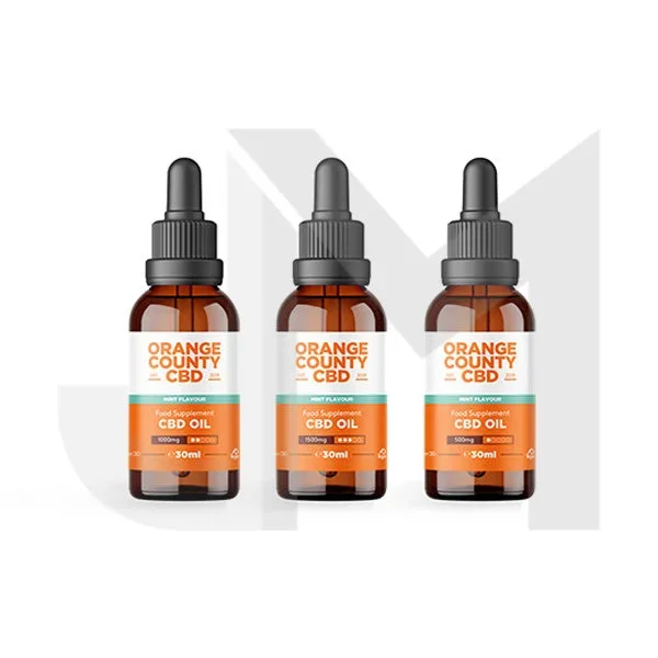 Orange County CBD 500mg Flavoured Tincture Oil 30ml