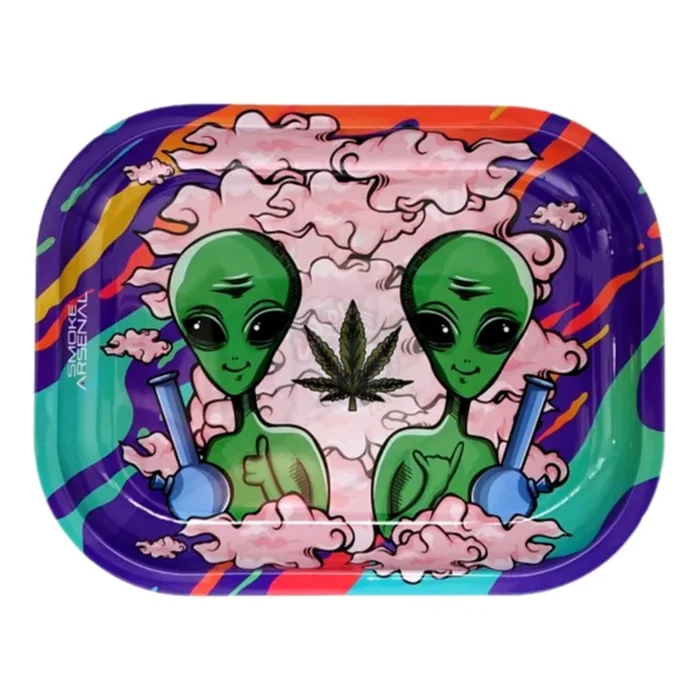 Outta This World Alien Metal Rolling Tray – Small