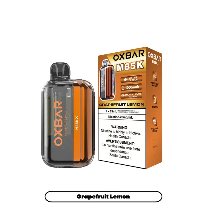 OXBAR M85K Disposable Vape – Grapefruit Lemon