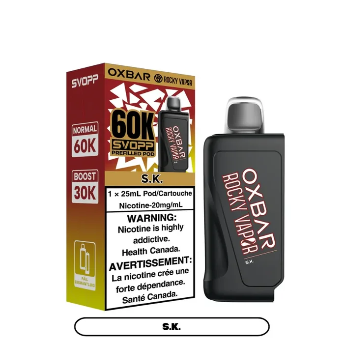 OXBAR Svopp Rocky Vapor 60K Pod – S.K.