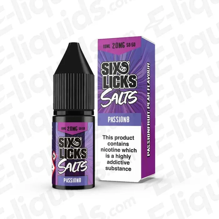 Passion8 Nic Salt Vape Juice by Six Licks