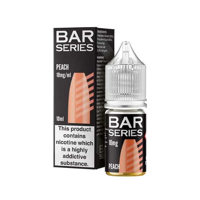 Peach 10ml Nic Salt E-Liquid by Bar Series