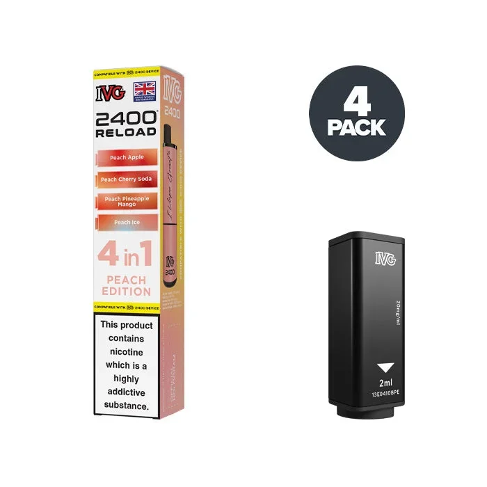 Peach Edition IVG 2400 Reload 4-in-1 Prefilled Pod System