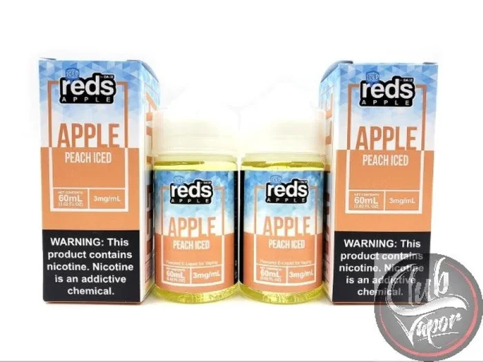 Peach Red’s Apple ICED E Juice by 7 Daze 120mL