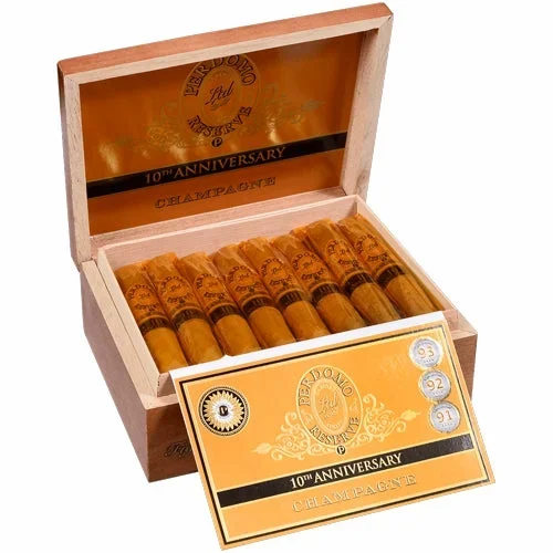 Perdomo Reserve 10th Anniversary Champagne Perfecto – Box of 25