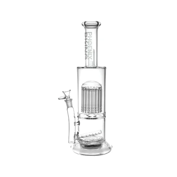 Phoenix Rising Private Party Remote Led Water Pipe W/ Tree Arms Perc (Fm1204)