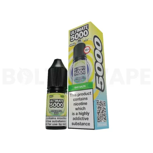 Pineapple Ice 10ml Nic Salt E-Liquid By Ultimate Bar 5000