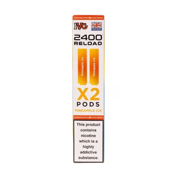 Pineapple Ice IVG 2400 Reload Replacement Pods – 2 Pack