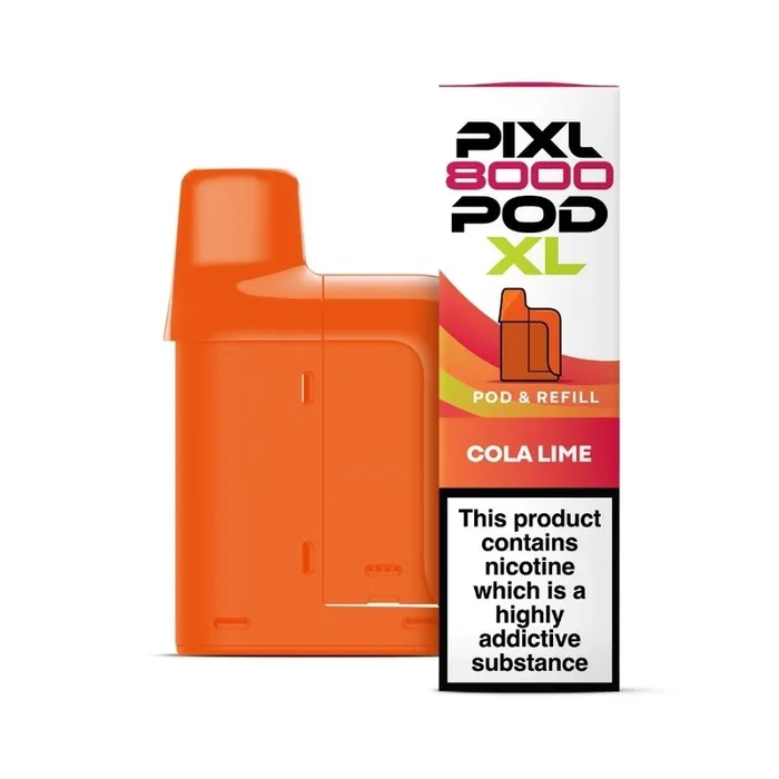 Pixl 8000 Cola Lime Prefilled Pod + Refill – Case of 5