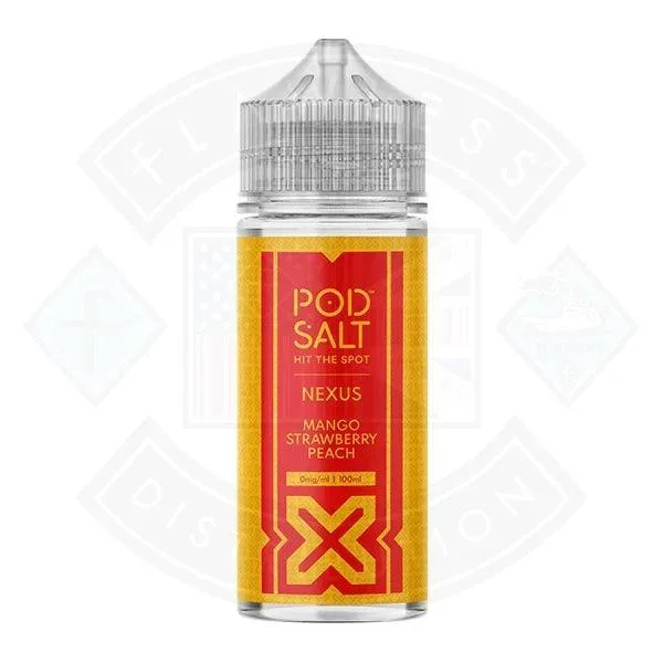 Pod Salt Nexus Mango Strawberry Peach 0mg 100ml E-liquid