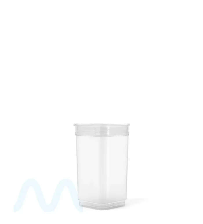 POLLEN GEAR | Child Resistant 100% Recyclable Transparent Clear Pop Box Pop Top Bottles | 20dr – 3.5g – 590 Count