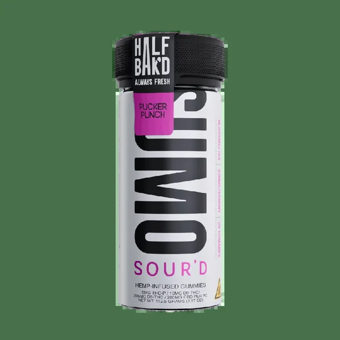 Pucker Peach – Half Bak’d Sour’D Sumo Gummies