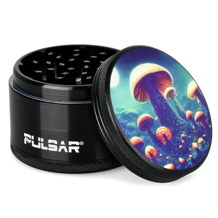 Pulsar Artist Series Planet Fungi 4 Piece 2.5 ” Metal Grinder