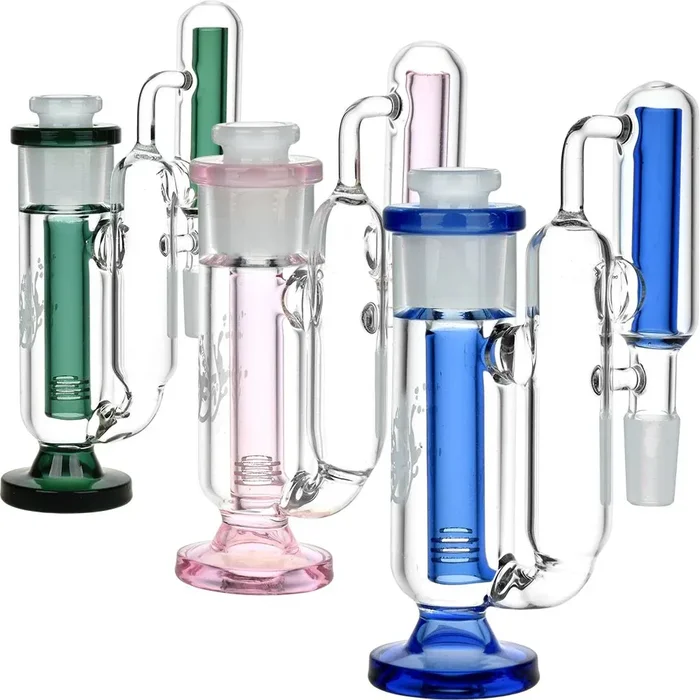 Pulsar Big Baller Recycler Ash Catcher | 6″ | 14mm | 90D | Colors Vary