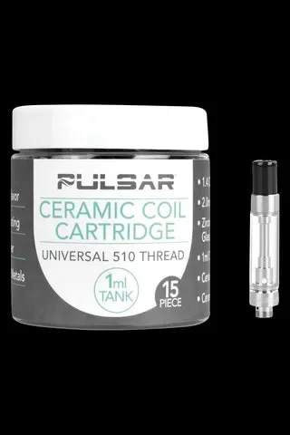 Pulsar Ceramic Coil Cartridge Tube – 15 Pack