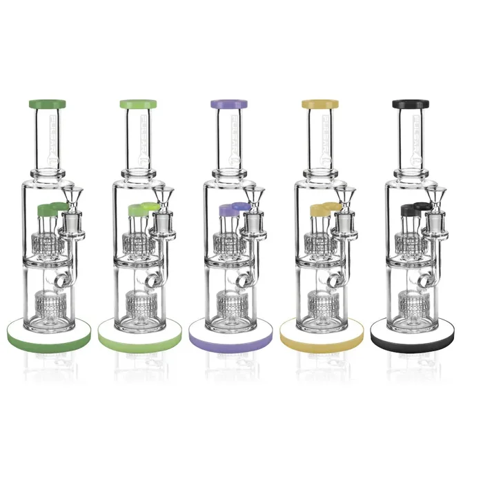 Pulsar Dual Matrix Water Pipe | 11.75″ | 14mm F