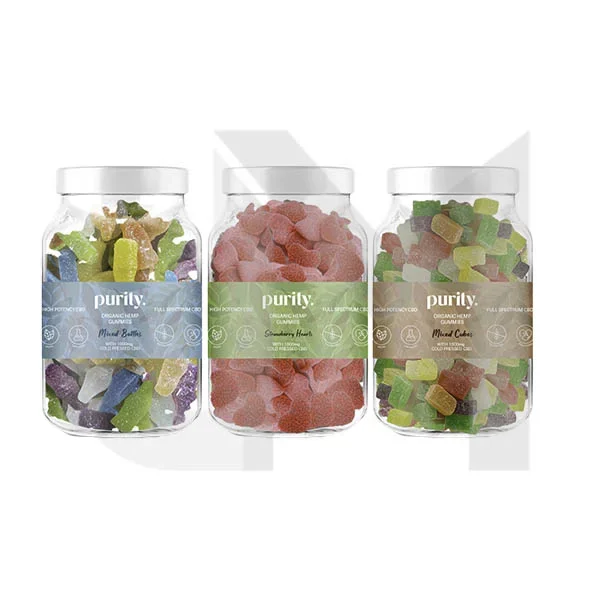Purity 1000mg Full-Spectrum CBD Vegan Gummies 400g