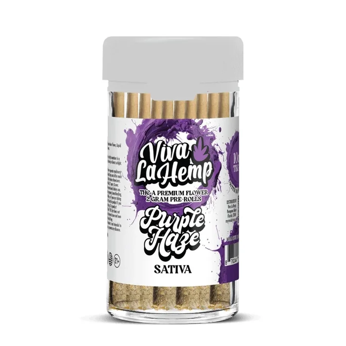 Purple Haze – Viva La Hemp THCA Snow Cones Pre-Rolls 10CT