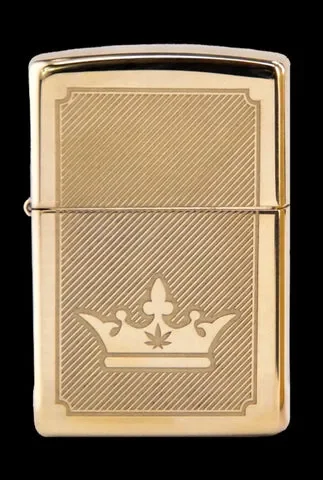 Queen of Bud Golden Lines of Triumph Zippo