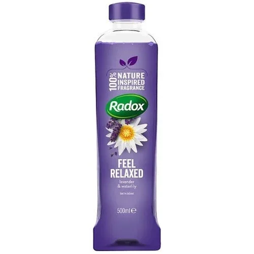 Radox Feel Relaxed Lavender & Waterlily Bath Soak 500ml