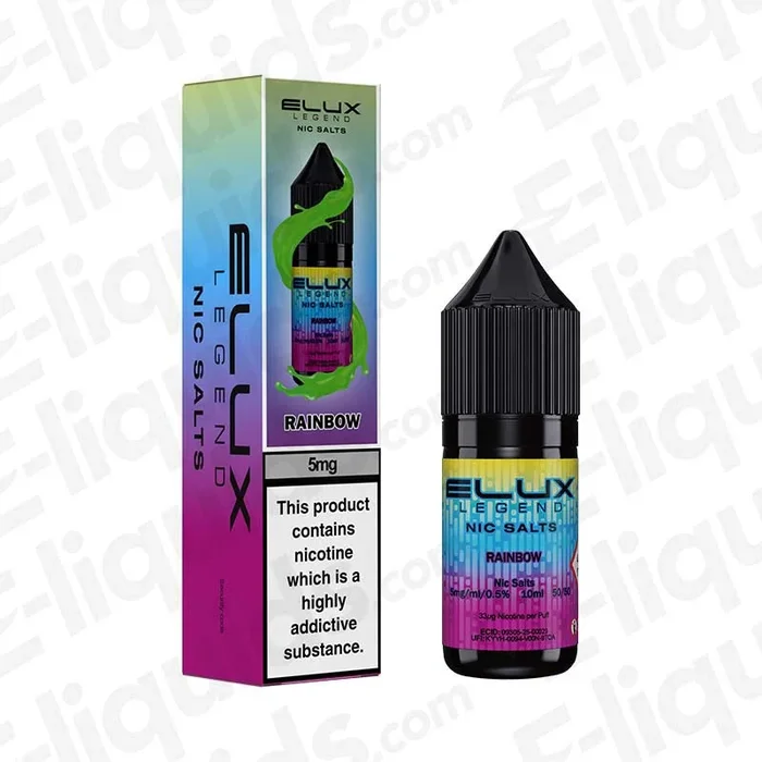 Rainbow Nic Salt Vape Juice by Elux Legend